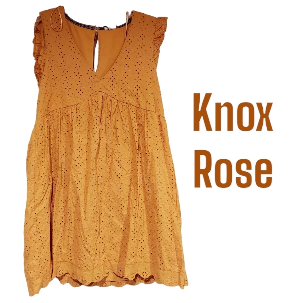 Knox Rose dress gold womens size medium